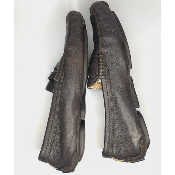 COACH Neal Brown M sz 7/W sz 9  Nappa Leather Penny Loafers Mocs Shoes Slip on main image 8